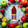 RandM Tornado Pro Liquid Apple Berry Blast Vape Liquid mit Apfel und Beerenmix Aromen im Hintergrund