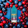 RandM Tornado Pro Liquid Blueberry Cherry Cranberry Vape Liquid mit Blaubeere Kirsche und Cranberry Aromen im Hintergrund