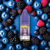 RandM Tornado Pro Liquid Dr. Blue Vape Liquid mit Blaubeer und Beerenmix Aromen im Hintergrund