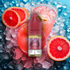 RandM Tornado Pro Liquid Pink Lemonade Vape Liquid mit Zitrone und Beeren Aromen im Hintergrund